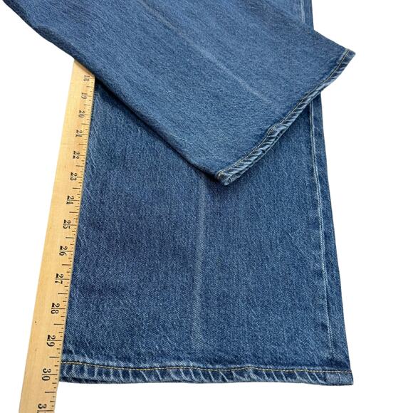 Old Navy Extra High Rise Sky-Hi Wide-Leg Jeans Women16 Stretch Retro Skater New - Picture 12 of 16